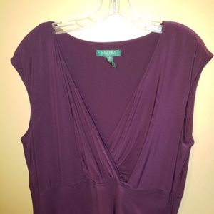 Lauren by Ralph Lauren size 18W purple dress